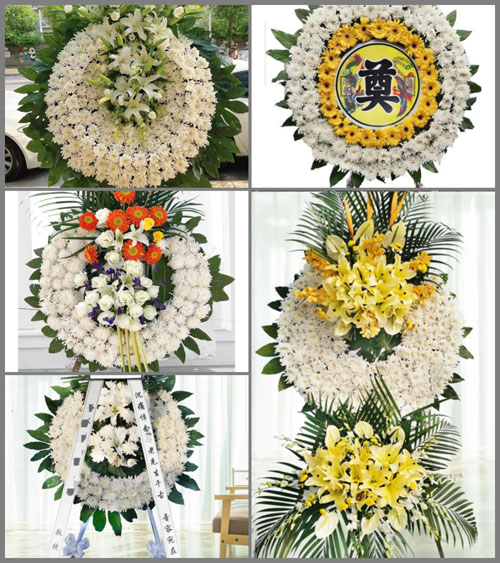安徽安庆市怀宁县高河镇谢山村花圈速递